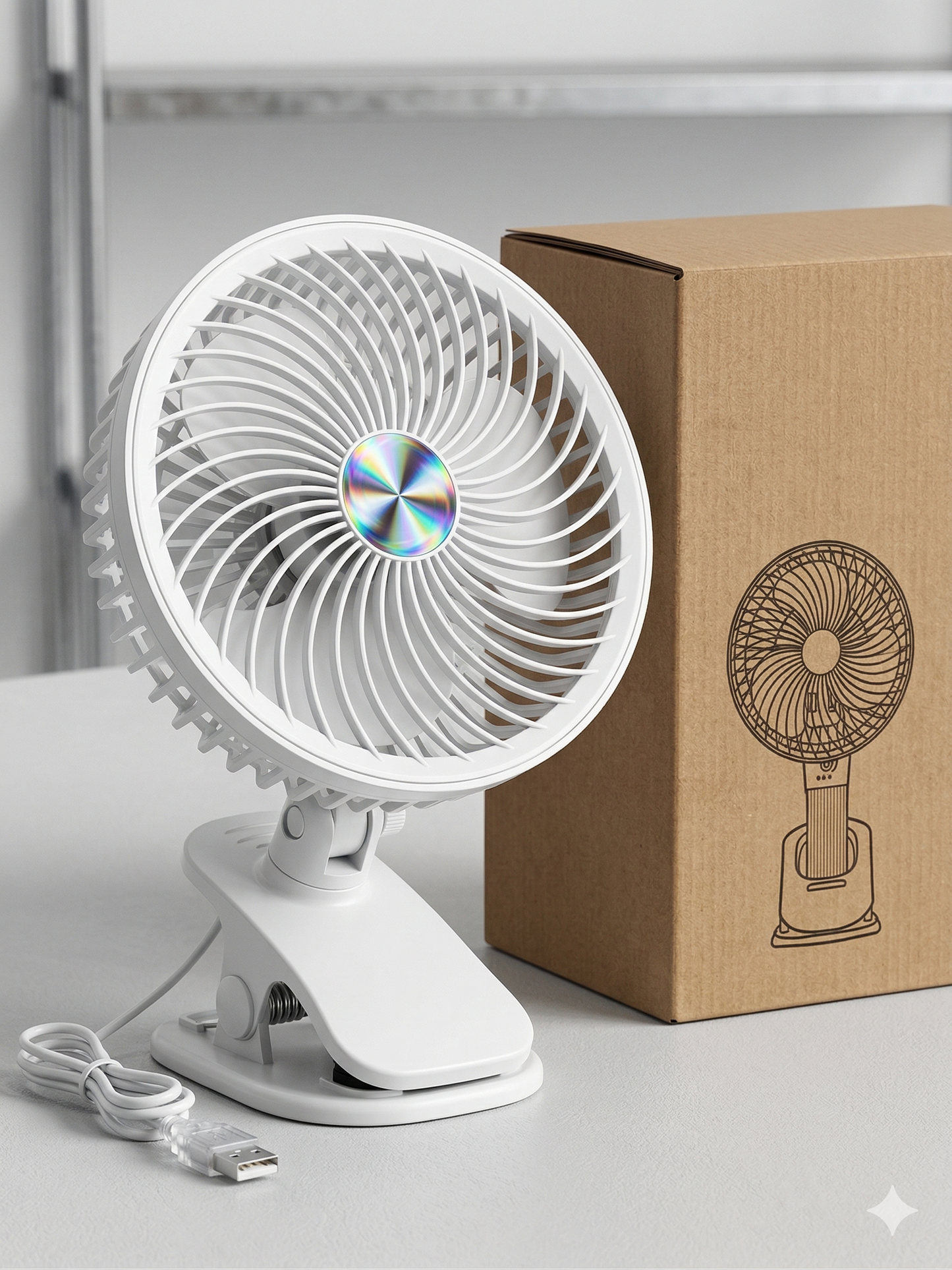 Multifunctional USB Desk Fan
